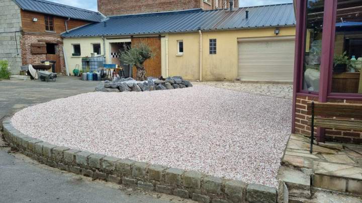 Pose de pavés et de dalles esthétiques